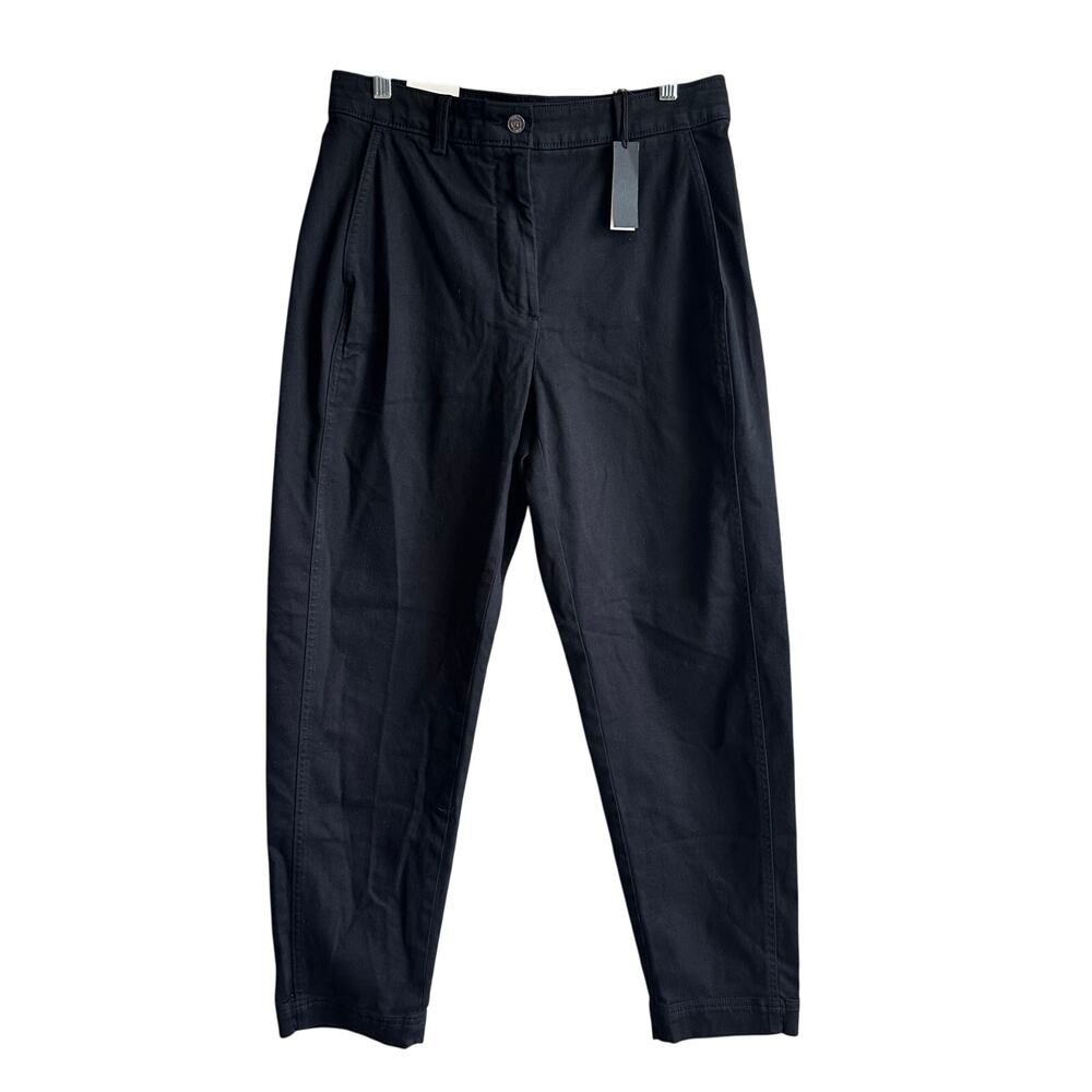 Banana Republic LONG The Weekender Slim Barrel Leg Pant Black 8 713475 - Picture 3 of 13